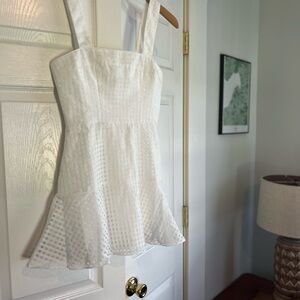 Amanda Uprichard Gingham white dress
